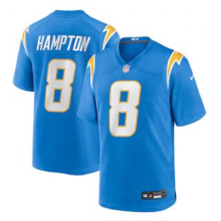 Omarion Hampton, Los Angeles Chargers Nike Jersey - Blue